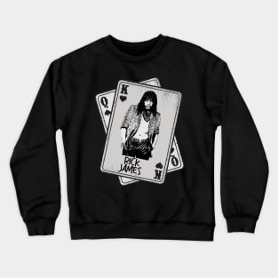 Retro Rick James 80s Card Style Crewneck Sweatshirt